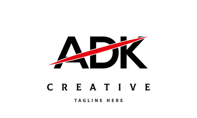 ADK creative three latter logo vector