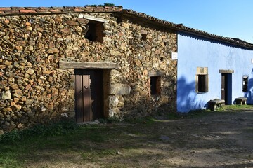 Some old houses in an abandoned town called Granadilla