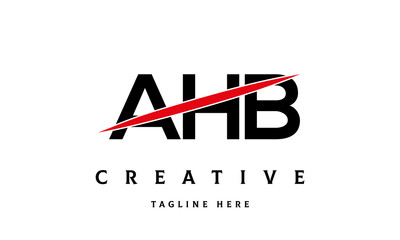 AHB creative three latter logo vector
