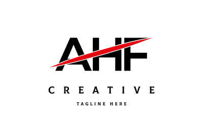 AHF creative three latter logo vector