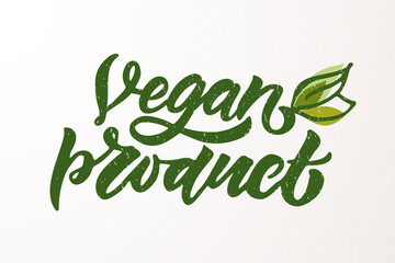 Fototapeta premium Hand sketched badges and labels with vegetarian and vegan and raw, eco, bio, natural, fresh, gluten and GMO free food diet design. Organic food elements set for product, cafe, restaurant and organic