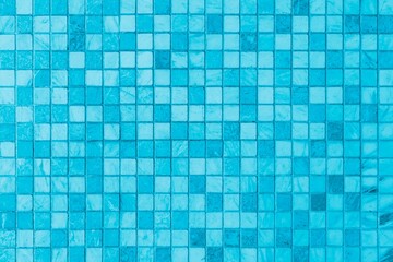 Vintage blue mosaic kitchen wall pattern and background seamless
