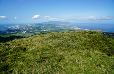 amazing mountain landscape on azores islands