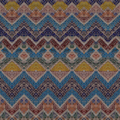 3d effect - abstract mosaic style tile pattern