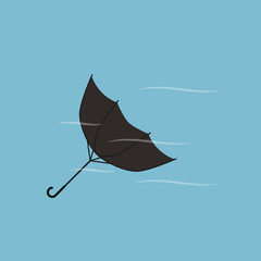 Umbrella vector. umbrella on white background. symbol.