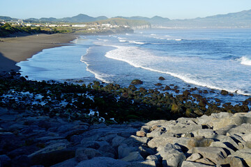 scenic landscape on sao miguel island