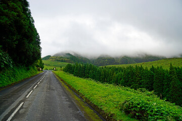 public street on the azores