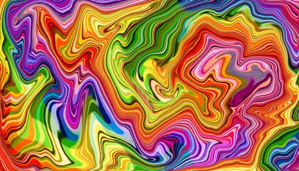 Liquid Abstract Design, Bright and Colorful