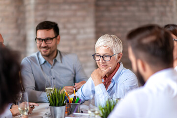 Image of a happy business team