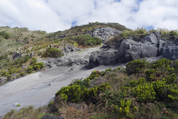 muddy path on the azores