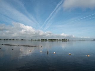 Swimming area at lake Loosdrechtse plassen in Breukelen, the Netherlands