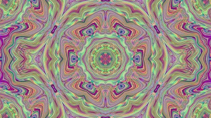 Kaleidoscope Pattern, Very Colorful and Trippy