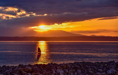 Sunset in the San Juan Islands