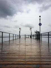 pier at sunset