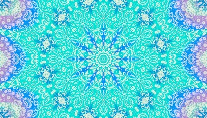 Kaleidoscope Pattern, Very Colorful and Trippy