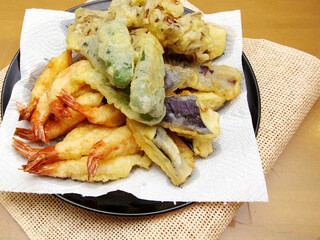 天ぷらの盛り合わせ