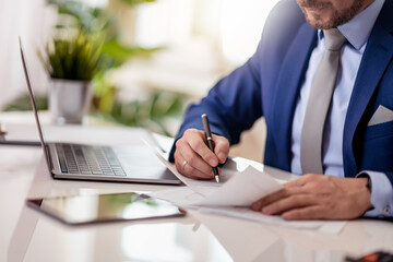 Businessman work in office