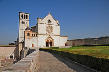 Fototapeta na wymiar Assisi, la Basilica Superiore di San Francesco