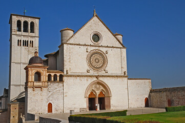 Fototapeta na wymiar Assisi, la Basilica Superiore di San Francesco