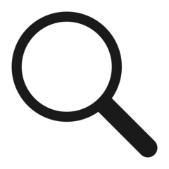 Search icon. Magnifying glass symbol. Outline icon