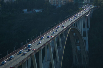 traffic on the bridge