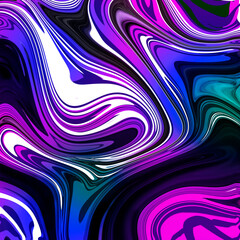 Gradient waves blue and green purple chemicals abstract liquid fluid art marble trendy splashes of paint swirls aesthetic universe space unknown futuristic beauty