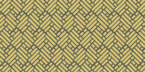 Geometric Pattern Batik Gold Shape Design Vector Background