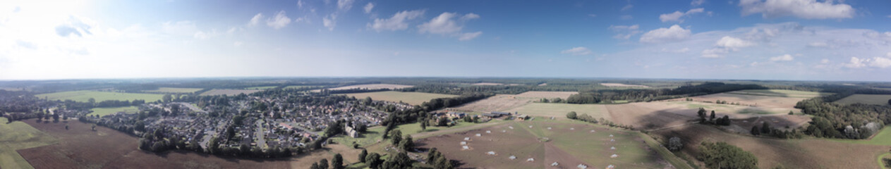 aerial view of norfolk landscape