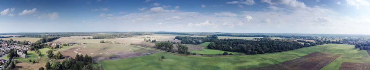 Fototapeta premium aerial view of norfolk landscape