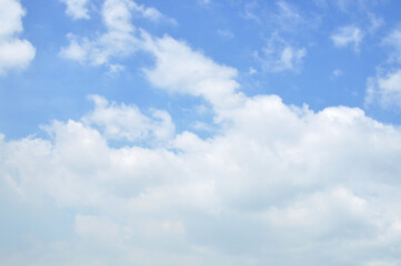 Naklejka na ściany i meble light blue cloudy skies on a summer day