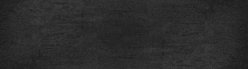 Black anthracite stone concrete texture background panorama banner long..