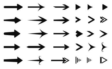 Vector illustration of arrow icons set. Arrows set. Arrow icon collection. Set different arrows or web design. Vector illustration EPS10