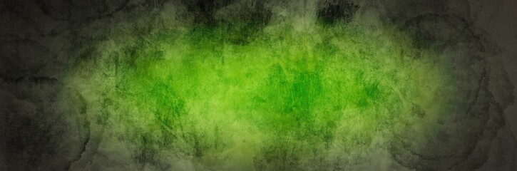 Abstract background painting art with green and dark grey paint brush for halloween poster, banner, website, card background
