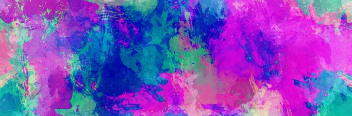 Abstract background painting art with purple and blue oil paint brush for halloween poster, banner, website, card background