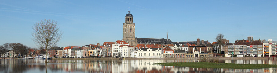 A panoramic view on the city of Deventer in the Netherlands