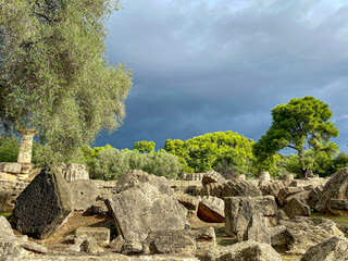 Ausgrabungen von Olympia in Griechenland, Stätte der Olympischen Spiele der Antike