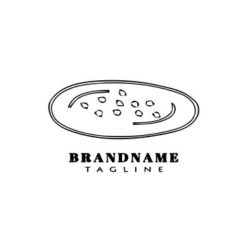 unique bread symbol logo icon creative template black isolated vector illustration