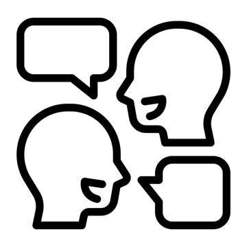 recommend clip art: chat outline icon