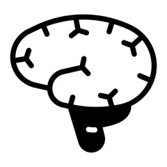 brain solid icon