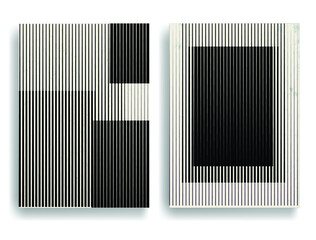 Rectangle Logo with lines.Modern art design .Black Vector stripes .Straight speed lines .Geometric shape. Wall art .