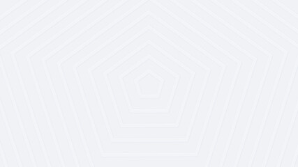 Geometric Pentagon pattern Background. White Abstract Graphic Design