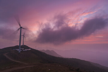 Obraz premium Scenery of Dabie Mountain in Xinyang, Henan