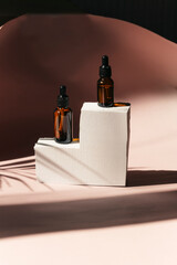 a closeup shot of bottle of essential oil with dropper