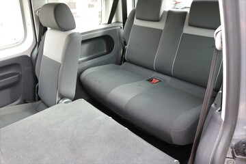 Rear seats of a car inside.