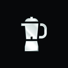 Blender silver plated metallic icon