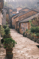 Obraz premium Scenery of Tianpu Dawan Ancient Town, Xinyang, Henan