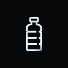 Obraz premium Bottle Of Water silver plated metallic icon