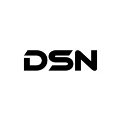 DSN letter logo design with white background in illustrator, vector logo modern alphabet font overlap style. calligraphy designs for logo, Poster, Invitation, etc.