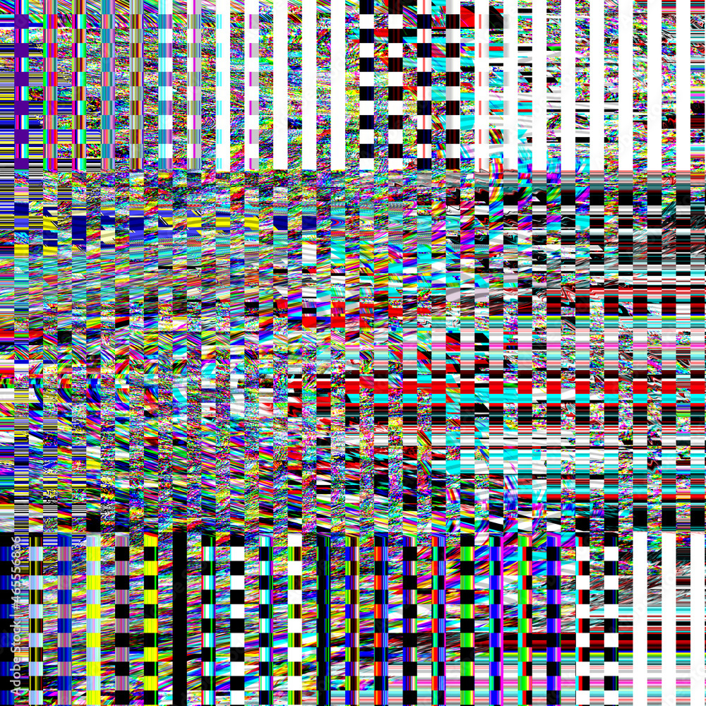 Poster tv photo noise glitch psychedelic background old vhs screen error digital pixel noise abstract desig