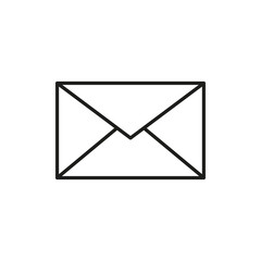 Vector Envelope Icon Symbol, linear icon isolated on a white background